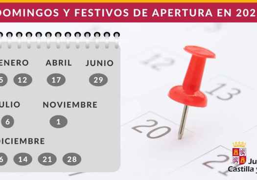 La Junta aprueba calendario de festivos con apertura comercial autorizada en la Comunidad