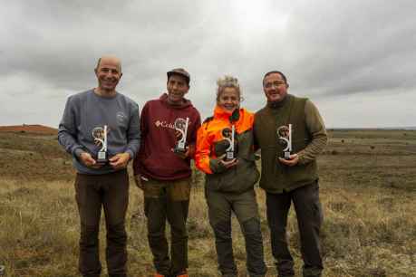 Ganadores del Campeonato provincial de Caza Menor con perro 