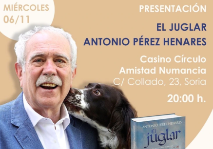 Antonio Pérez Henares presenta en Soria su novela "El Juglar"