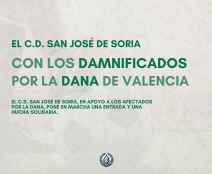 Entrada y hucha solidaria del C.D. San José a favor de damnificados de DANA