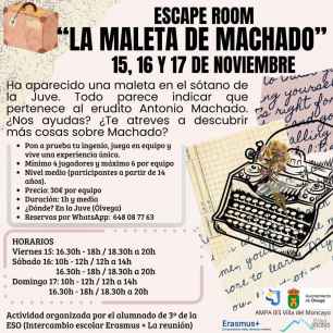 Escape Room "La maleta de Machado" en el IES Villa del Moncayo