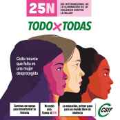 Concentraciones simbólicas en CSIF el 25N para denunciar la violencia contra la mujer