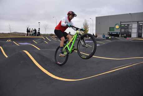 Soria estrena su pista de Pump Track en el barrio de Santa Barbará