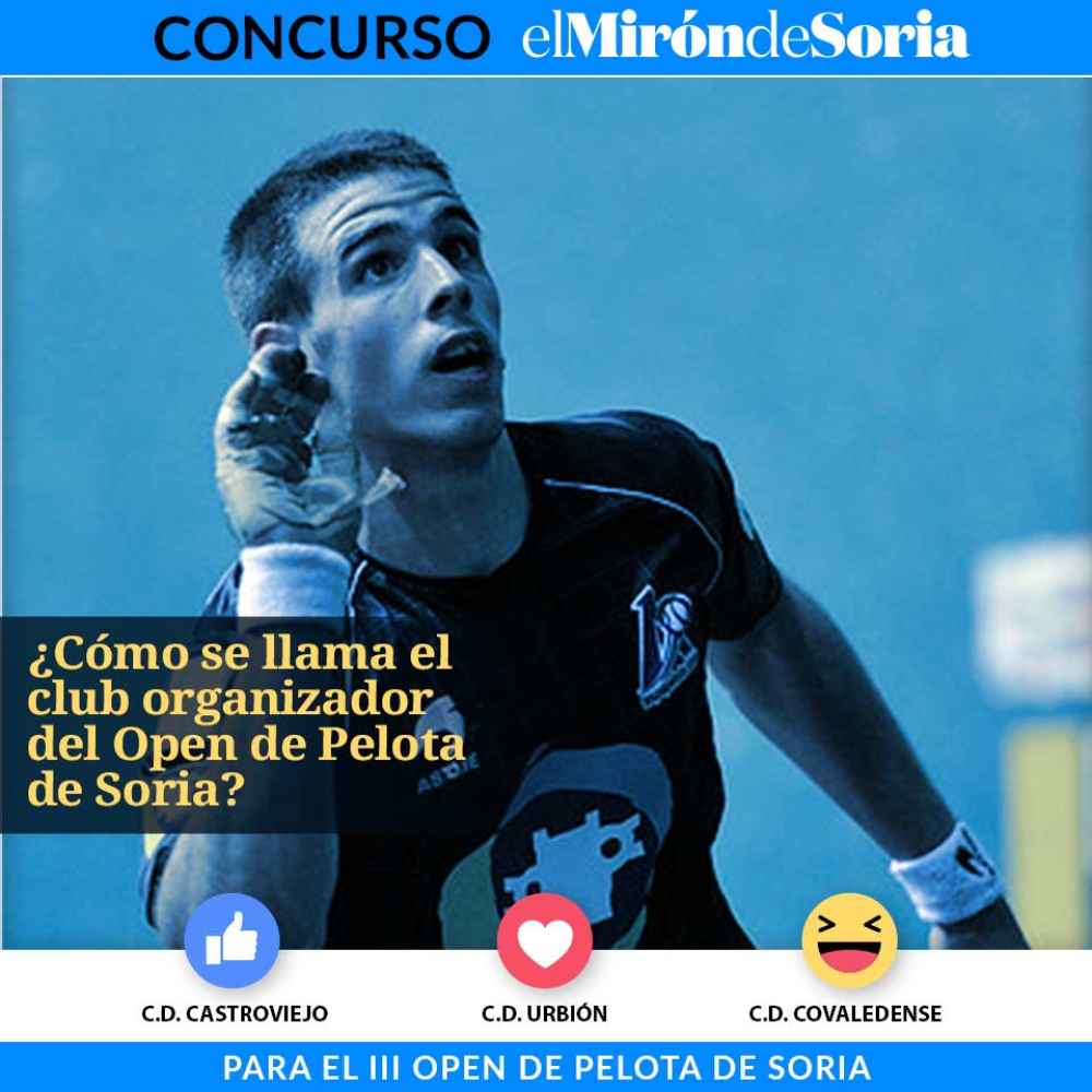 Gana una entrada para ver la final del III Open de Pelota de Soria Gana una entrada para ver la final del III Open de Pelota de Soria