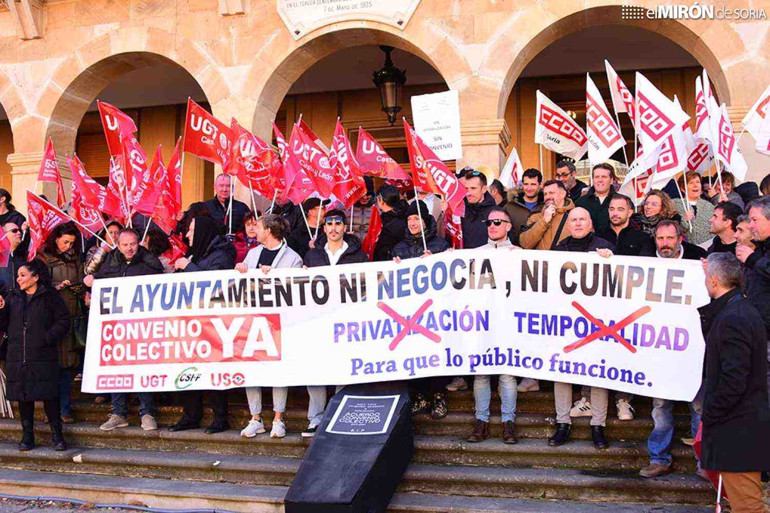 Cisma entre la representación y el sindicato UGT en el Ayuntamiento de Soria