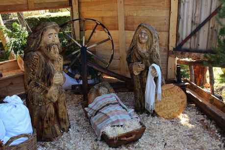 Belen junto al río Tera, en Almarza