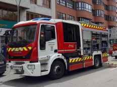 Fallecido en incendio en bloque de viviendas de Burgos