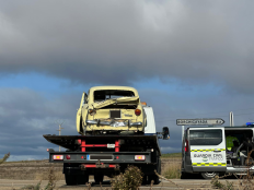 Accidente en carretera autonómica CL-116 en acceso a Borchicayada