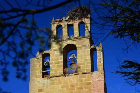 En torno al campanario de la iglesia de San Francisco, en Soria