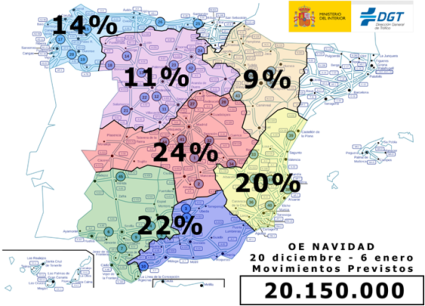 La DGT prevé más de dos millones de desplazamientos en Castilla y León en fiestas navideñas