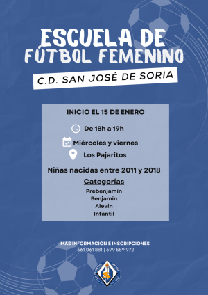 Regresa la Escuela de Fútbol Femenino del C.D. San José