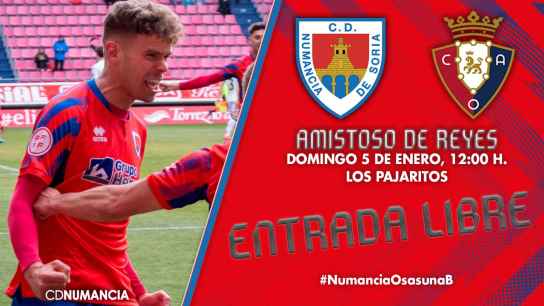 El Numancia abrirá Nuevo Año con amistoso frente al filial del Osasuna