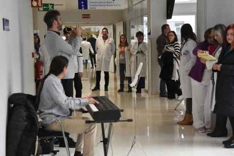 Miniconciertos de Navidad en el hospital Santa Bárbara de Soria