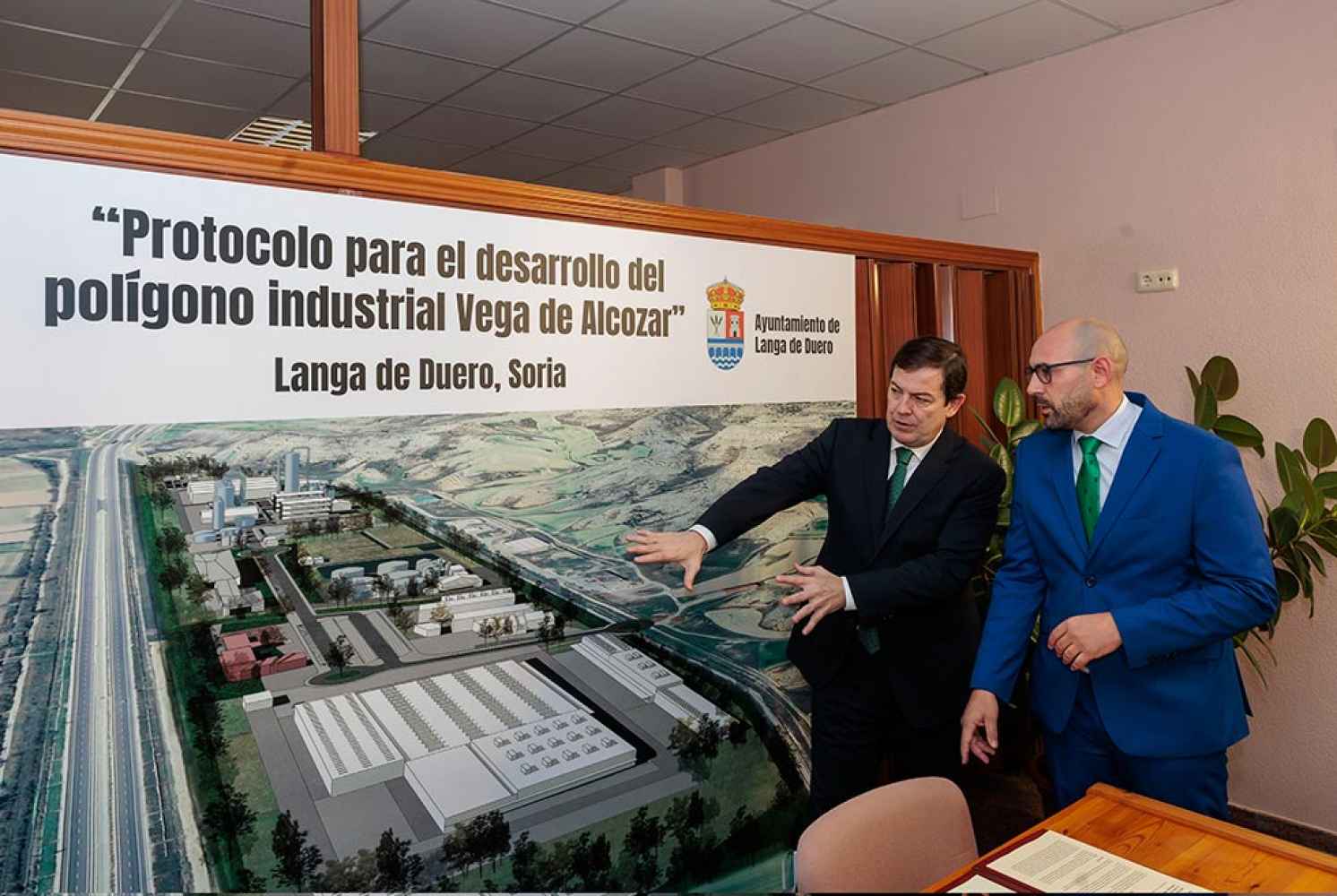 La Junta colabora en desarrollo de suelo industrial en Langa de Duero La Junta colabora en desarrollo de suelo industrial en Langa de Duero