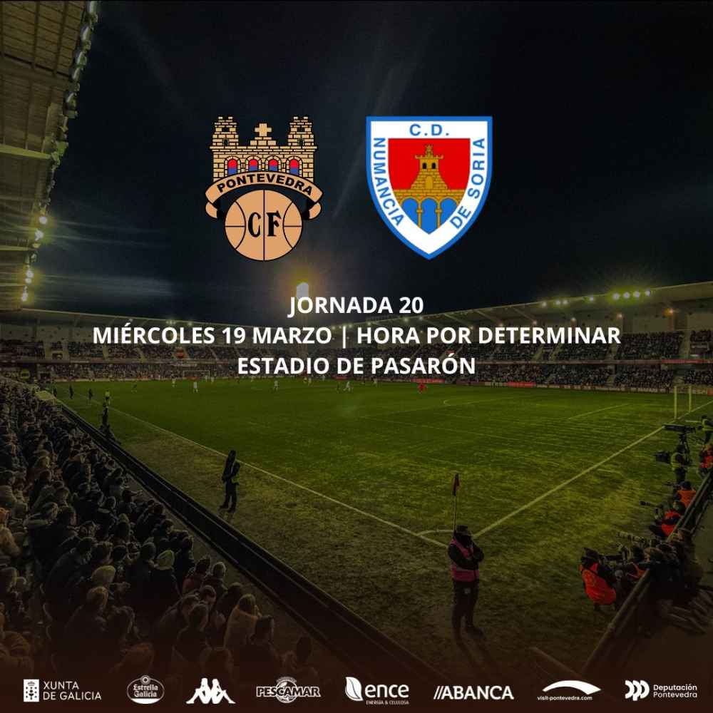 El partido Pontevedra-Numancia se jugará el 19 de marzo