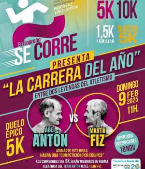 Duelo "épico" 5 K de Abel Antón y Martín Fiz en Logroño Duelo "épico" 5 K de Abel Antón y Martín Fiz en Logroño