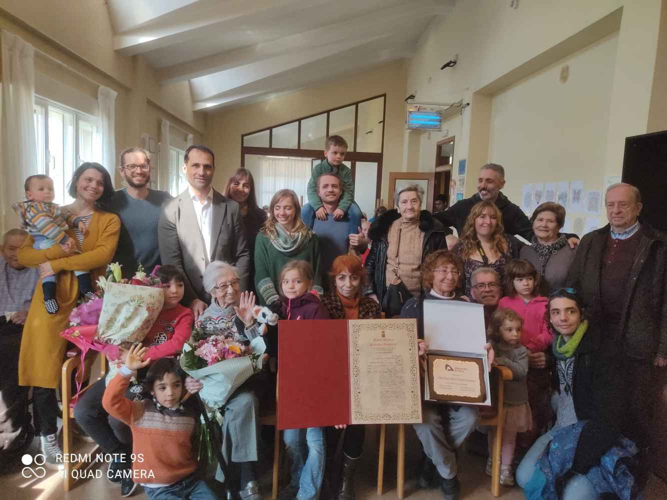 Flora Puertas celebra su centenario en Berlanga de Duero Flora Puertas celebra su centenario en Berlanga de Duero
