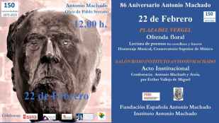 Presentación de libro y homenaje en 86 aniversario de muerte de Antonio Machado