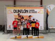 Marina Muñoz, campeona regional de duatlón sprint en Langa de Duero