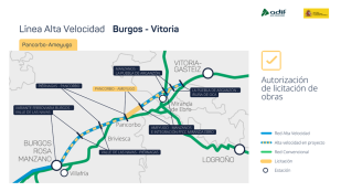 El Gobierno impulsa la Linea de Alta Velocidad Burgos-Vitoria