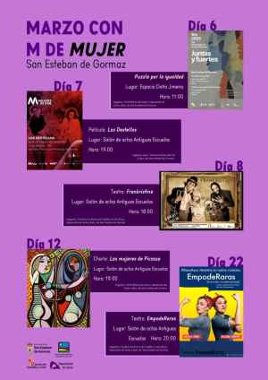 San Esteban de Gormaz organiza un mes de marzo con "M" de mujer San Esteban de Gormaz organiza un mes de marzo con "M" de mujer
