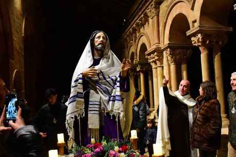 Traslado del Cristo de la Oración desde concatedral a iglesia de Carmelitas Descalzos