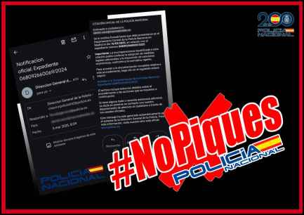 La Policía detecta nueva campaña fraudulenta suplantando su dominio La Policía detecta nueva campaña fraudulenta suplantando su dominio