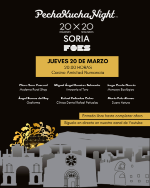 FOES organiza una nueva edición de PechaKucha Night Soria FOES organiza una nueva edición de PechaKucha Night Soria