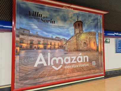 Promoción turística de Almazán en el metro de Madrid Promoción turística de Almazán en el metro de Madrid