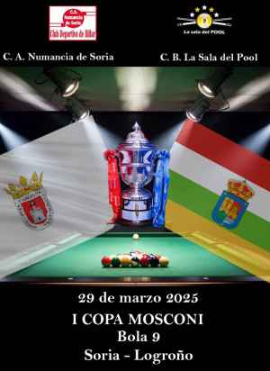 La Copa Mosconi de pool se juega en Soria