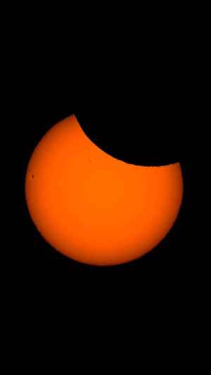 El eclipse solar parcial, desde Soria