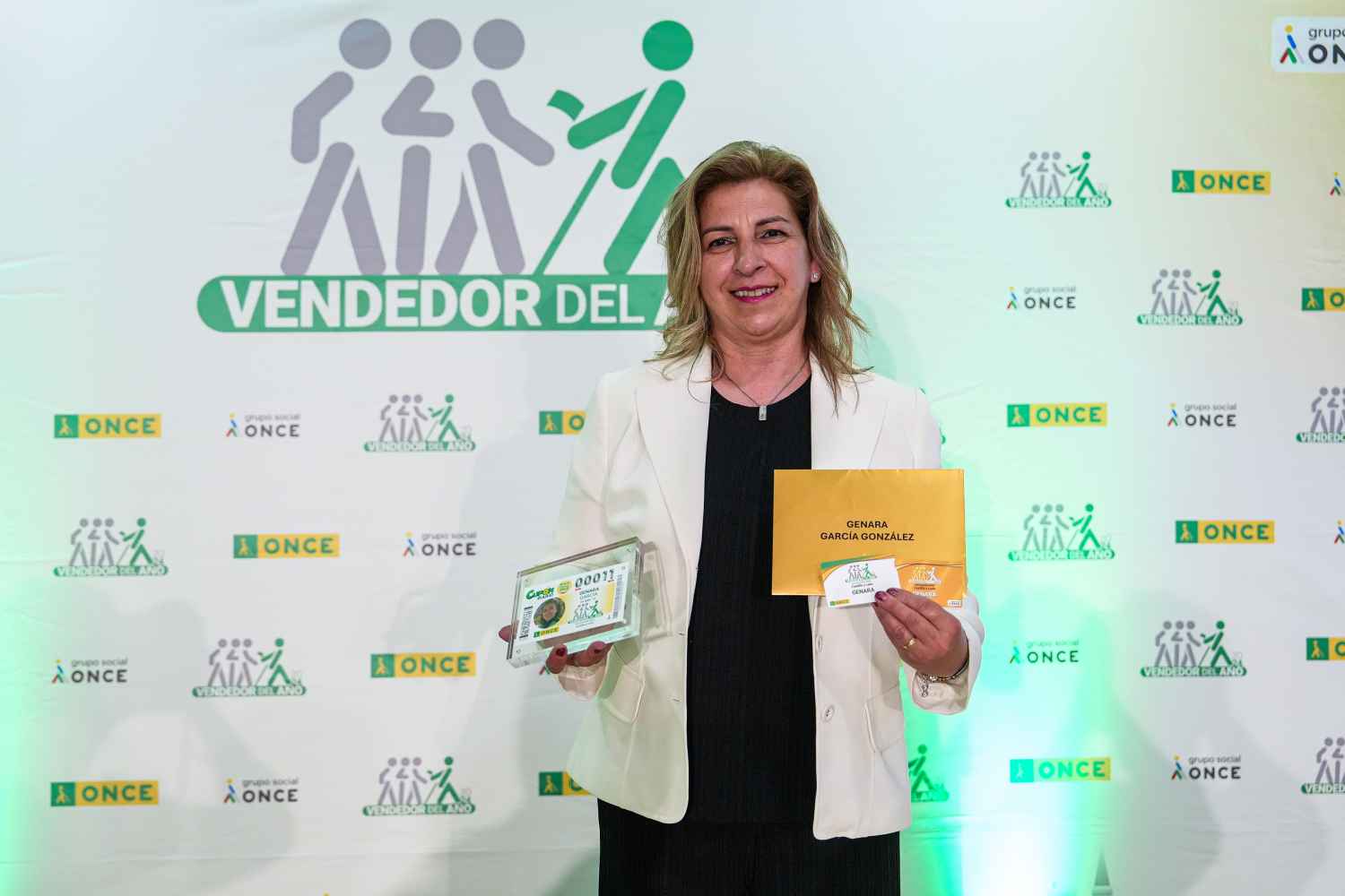 La mejor vendedora de la ONCE en Castilla y León durante 2024