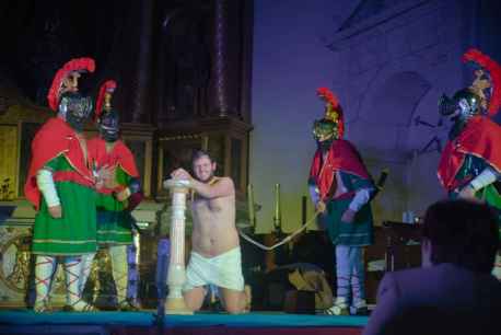 Ágreda asiste al concierto de Semana Santa con escenas teatralizadas de la Pasión