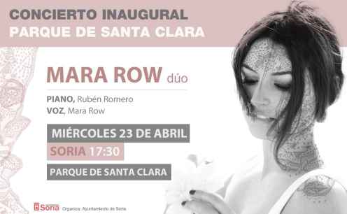 Concierto de Mara Row para inaugurar el remodelado parque de Santa Clara