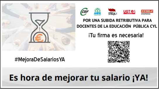 Los sindicatos de Educación recogen firmas para exigir subida salarial de los docentes