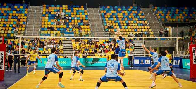 C.V. Guaguas cobra ventaja en defensa de título de Superliga frente a Grupo Herce Soria C.V. Guaguas cobra ventaja en defensa de título de Superliga frente a Grupo Herce Soria