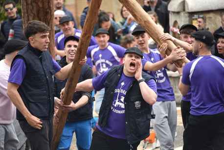Pingada del Mayo en San Leonardo de Yagüe