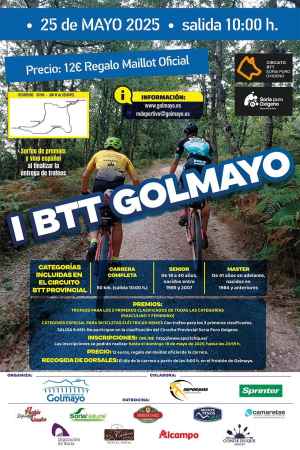 Golmayo se estrena el 25 de mayo en circuito provincial BTT Golmayo se estrena el 25 de mayo en circuito provincial BTT