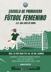 El C.D. San José de Soria pone en marcha su Escuela de Primavera de Fútbol Femenino 