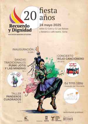 Recuerdo y Dignidad celebra su vigésimo aniversario en Soria con música y baile Recuerdo y Dignidad celebra su vigésimo aniversario en Soria con música y baile
