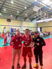 Caleb Recuero, del Club Boxeo Numancia, campeón regional 