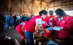 Encuentro de voluntarios de Cruz Roja de Soria en San Leonardo de Yagüe