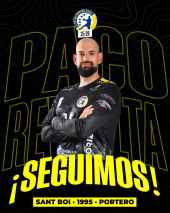 Paco Revuelta defenderá una temporada más la portería del Balonmano Soria