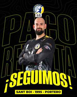 Paco Revuelta defenderá una temporada más la portería del Balonmano Soria Paco Revuelta defenderá una temporada más la portería del Balonmano Soria