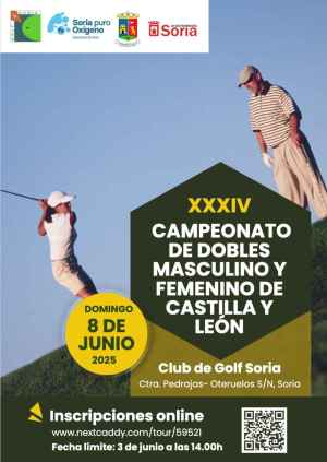 Inscripciones abiertas para Campeonato de Dobles de Castilla y León en Golf Soria Inscripciones abiertas para Campeonato de Dobles de Castilla y León en Golf Soria