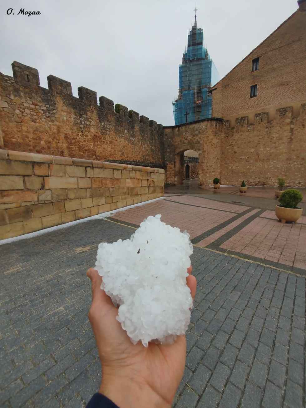 Granizada en El Burgo de Osma