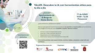 Taller gratuito en El Burgo de Osma para aprender a usar la Inteligencia Artificial