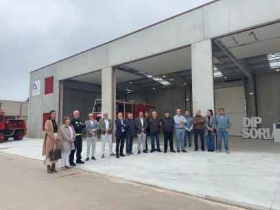 Diputación inaugura  nuevo parque de Prevención y Extinción de Incendios en San Leonardo de Yagüe