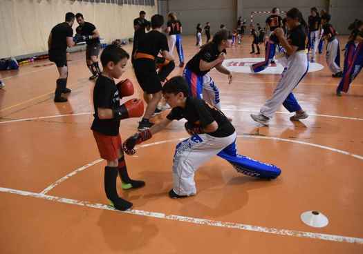 Exhibición del Club Kickboxing Soria y exámenes de cinturón 