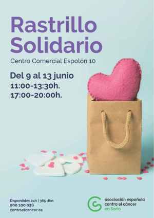 La AECC de Soria organiza rastrillo solidario y campaña de captación de socios